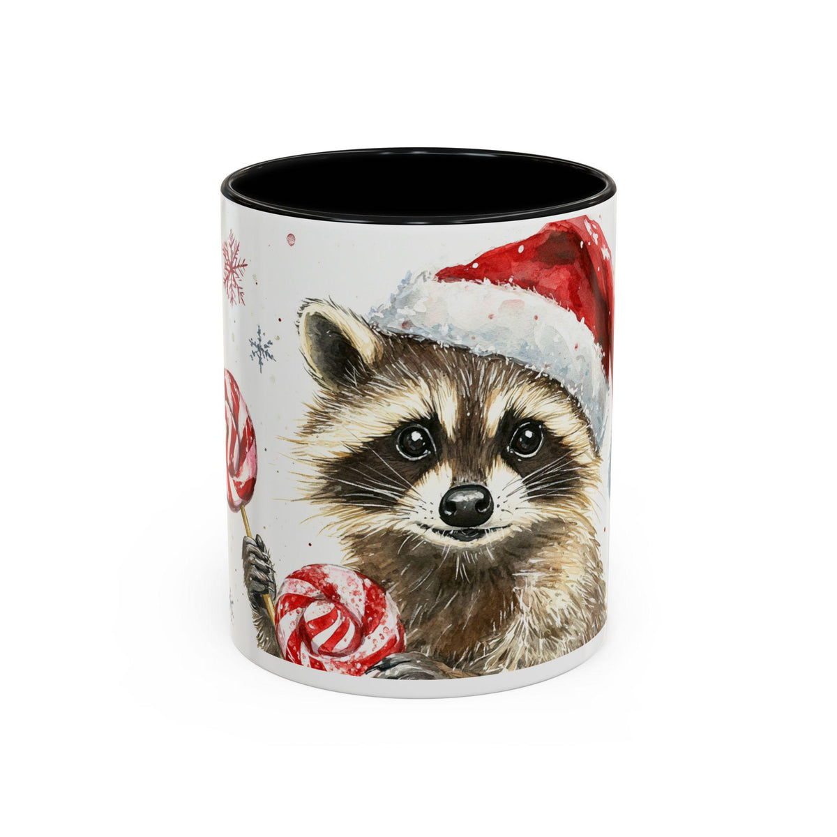 Santa Raccoon Coffee Mug - Festive Christmas Animal Lover Gift