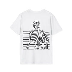 Funny Skeleton Exam Season T-Shirt - Unisex Softstyle Tee