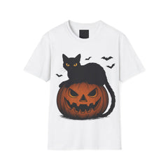 Halloween Cat T-Shirt, Spooky Shirt, Fall Fashion, Pumpkin Tee, Gift for Cat Lovers, Not Lucky Just Cursed T-Shirt