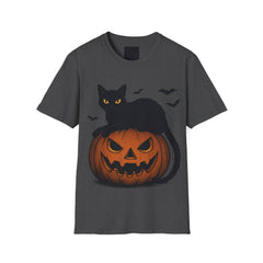 Halloween Cat T-Shirt, Spooky Shirt, Fall Fashion, Pumpkin Tee, Gift for Cat Lovers, Not Lucky Just Cursed T-Shirt