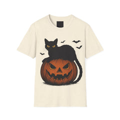 Halloween Cat T-Shirt, Spooky Shirt, Fall Fashion, Pumpkin Tee, Gift for Cat Lovers, Not Lucky Just Cursed T-Shirt