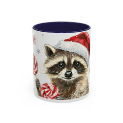 Santa Raccoon Coffee Mug - Festive Christmas Animal Lover Gift