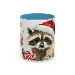 Santa Raccoon Coffee Mug - Festive Christmas Animal Lover Gift