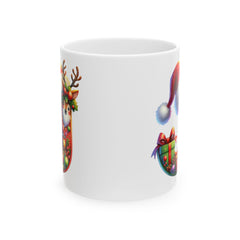 Christmas Letter J Mug