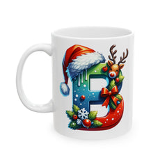 Christmas Letter B Mug