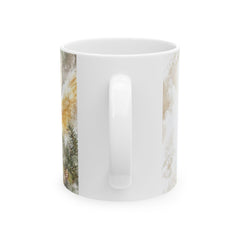 Vintage Christmas Angel Illustration Mug | Ceramic Coffee Cup 11 oz Kids gift