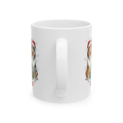 Happy Collie-Days! Collie Christmas Mug | Ceramic Coffee Cup 11 oz