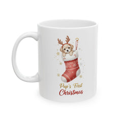 Pup's First Christmas Mug | Ceramic Coffee Cup 11oz