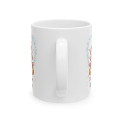 Paws and Kisses This Christmas Ceramic Mug | Cute Puppies Holiday Mug 11 oz