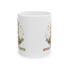 Golden Retriever with Santa Hat Official Cookie Sniffer Mug | Christmas 11 oz
