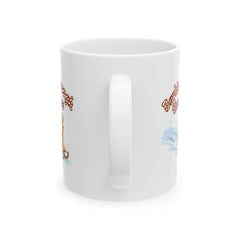 Cute Shiba Inu Surfing Mug | Dog Surf Cartoon Coffee Cup
