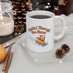 Cute Shiba Inu Surfing Mug | Dog Surf Cartoon Coffee Cup