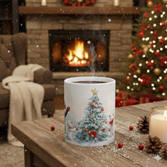 Snowy Christmas Tree with Polar Bears Mug | Ceramic Christmas Mug 11 oz