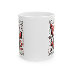 I'm Fine Just Hibernating Bear Mug | Winter Holiday Ceramic Coffee Cup 11 oz