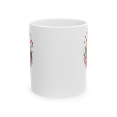 Personalized Reindeer Christmas Mug ,Custom Name & Year Holiday Mug ,Cute Kids Christmas Gift ,Winter Hot Cocoa Cup ,Coffee Mug 11 oz