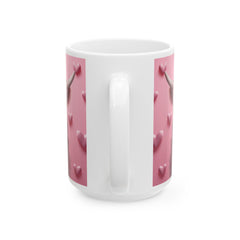 Valentine Mug,Cute Pink Highland Cow Mug, Valentine Cow Coffee Mug, Romantic Animal Mug Gift for Her — 4