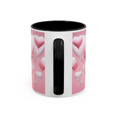 Valentine Mug , Cute Teddy Bear Valentine Mug, Pink Hot Air Balloon Coffee Mug, Romantic Gift for Her 11oz 15oz — 5