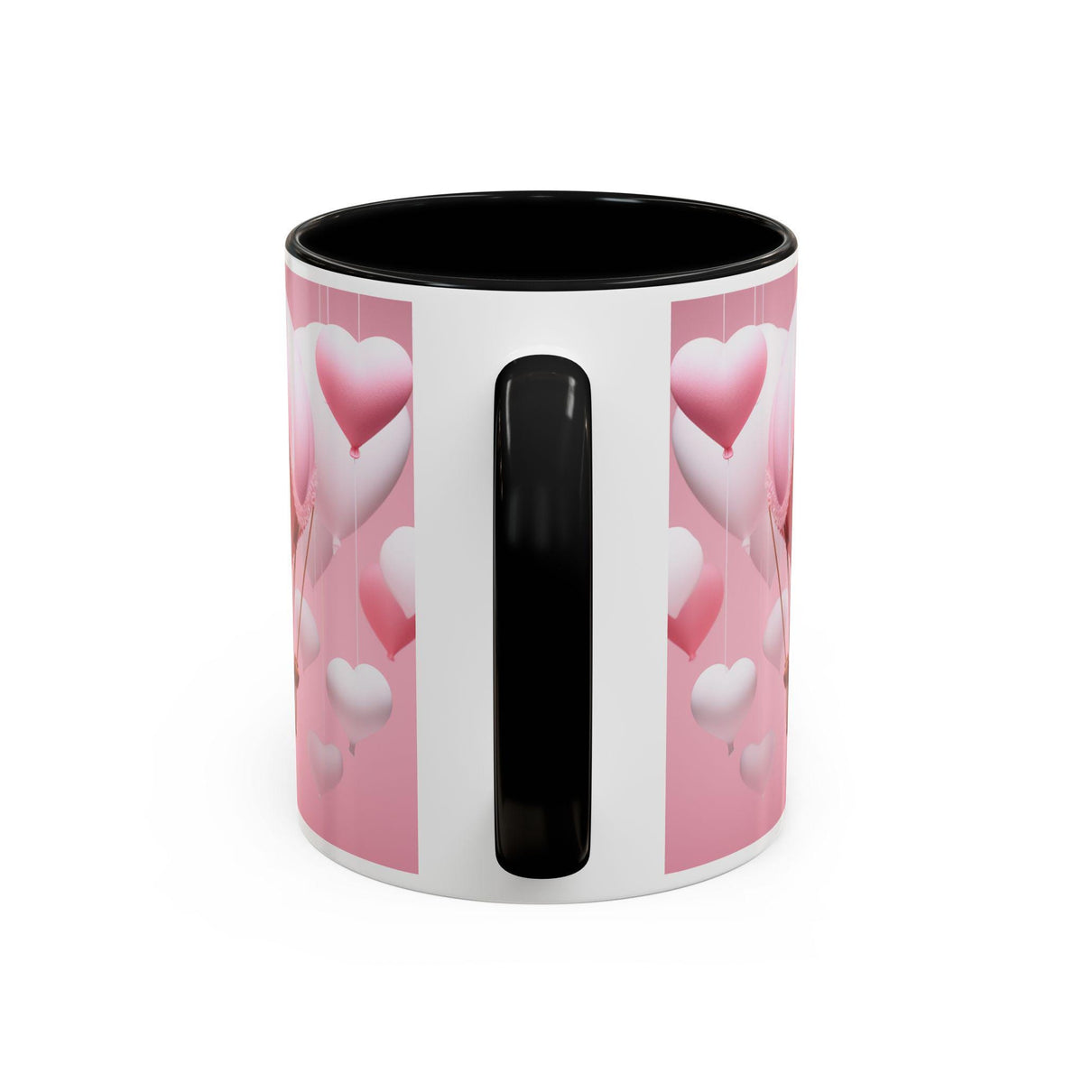 Valentine Mug , Cute Teddy Bear Valentine Mug, Pink Hot Air Balloon Coffee Mug, Romantic Gift for Her 11oz 15oz — 5