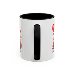 Teddy Bear with Heart Balloons Mug , Valentine's Day Accent Coffee Mug,Valentine Heart Mug, Romantic Coffee Cup, Anniversary Gift Mug - image 5