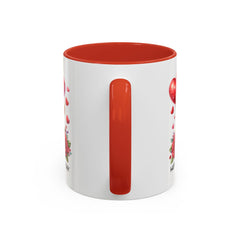 Teddy Bear with Heart Balloons Mug , Valentine's Day Accent Coffee Mug,Valentine Heart Mug, Romantic Coffee Cup, Anniversary Gift Mug - image 19