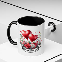 Valentine Mug,Happy Valentines Day heart bouquet Mug , Accent coffee mug.Valentine Heart Mug, Romantic Coffee Cup, Anniversary Gift Mug - image 7