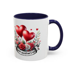 Valentine Mug,Happy Valentines Day heart bouquet Mug , Accent coffee mug.Valentine Heart Mug, Romantic Coffee Cup, Anniversary Gift Mug - image 8