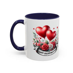 Valentine Mug,Happy Valentines Day heart bouquet Mug , Accent coffee mug.Valentine Heart Mug, Romantic Coffee Cup, Anniversary Gift Mug - image 9
