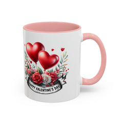 Valentine Mug,Happy Valentines Day heart bouquet Mug , Accent coffee mug.Valentine Heart Mug, Romantic Coffee Cup, Anniversary Gift Mug - image 11