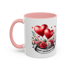 Valentine Mug,Happy Valentines Day heart bouquet Mug , Accent coffee mug.Valentine Heart Mug, Romantic Coffee Cup, Anniversary Gift Mug - image 12