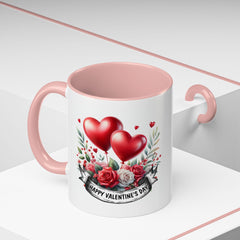 Valentine Mug,Happy Valentines Day heart bouquet Mug , Accent coffee mug.Valentine Heart Mug, Romantic Coffee Cup, Anniversary Gift Mug - image 15