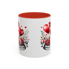 Valentine Mug,Happy Valentines Day heart bouquet Mug , Accent coffee mug.Valentine Heart Mug, Romantic Coffee Cup, Anniversary Gift Mug - image 16
