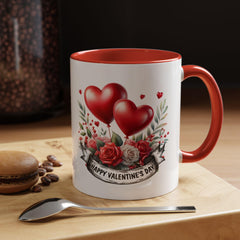 Valentine Mug,Happy Valentines Day heart bouquet Mug , Accent coffee mug.Valentine Heart Mug, Romantic Coffee Cup, Anniversary Gift Mug - image 18