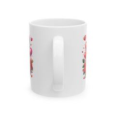 Valentine Heart Bouquet Mug ,Floral Roses Love Coffee Cup,Valentine Heart Mug, Romantic Coffee Cup, Anniversary Gift Mug - image 5