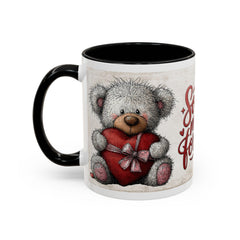 Soulmates Forever Teddy Bear mug , Accent Coffee Mug,Valentine Bear Mug, Romantic Coffee Cup, Anniversary Gift Mug - image 6