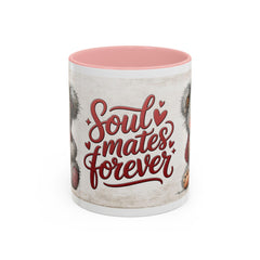 Soulmates Forever Teddy Bear mug , Accent Coffee Mug,Valentine Bear Mug, Romantic Coffee Cup, Anniversary Gift Mug - image 10