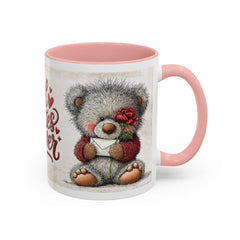 Soulmates Forever Teddy Bear mug , Accent Coffee Mug,Valentine Bear Mug, Romantic Coffee Cup, Anniversary Gift Mug - image 11