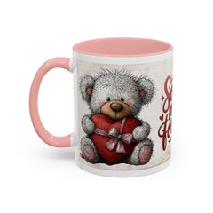 Soulmates Forever Teddy Bear mug , Accent Coffee Mug,Valentine Bear Mug, Romantic Coffee Cup, Anniversary Gift Mug - image 12