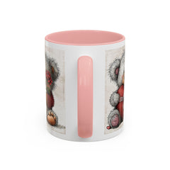 Soulmates Forever Teddy Bear mug , Accent Coffee Mug,Valentine Bear Mug, Romantic Coffee Cup, Anniversary Gift Mug - image 13