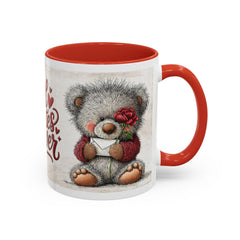 Soulmates Forever Teddy Bear mug , Accent Coffee Mug,Valentine Bear Mug, Romantic Coffee Cup, Anniversary Gift Mug - image 17