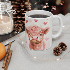 Watercolor Yorkie with Hearts Mug ,Ceramic Coffee Tea Cup,Valentine Mug, Love Pattern Coffee Cup, Cute Gift for Her , Friends — 11
