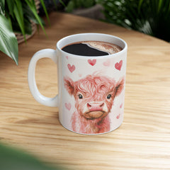 Watercolor Yorkie with Hearts Mug ,Ceramic Coffee Tea Cup,Valentine Mug, Love Pattern Coffee Cup, Cute Gift for Her , Friends — 12