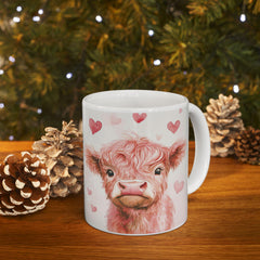 Watercolor Yorkie with Hearts Mug ,Ceramic Coffee Tea Cup,Valentine Mug, Love Pattern Coffee Cup, Cute Gift for Her , Friends — 13