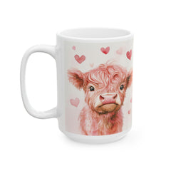 Watercolor Yorkie with Hearts Mug ,Ceramic Coffee Tea Cup,Valentine Mug, Love Pattern Coffee Cup, Cute Gift for Her , Friends — 6