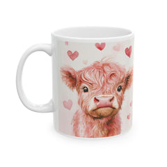 Watercolor Yorkie with Hearts Mug ,Ceramic Coffee Tea Cup,Valentine Mug, Love Pattern Coffee Cup, Cute Gift for Her , Friends — 7