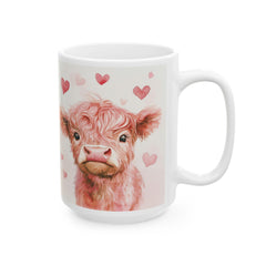 Watercolor Yorkie with Hearts Mug ,Ceramic Coffee Tea Cup,Valentine Mug, Love Pattern Coffee Cup, Cute Gift for Her , Friends — 8