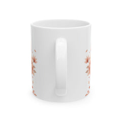 Watercolor Gnome with Flowers Mug ,Ceramic Coffee Cup,Valentine Mug, Love Pattern Coffee Cup, Cute Gift for Her — 5
