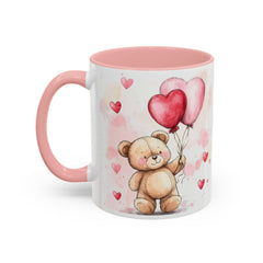 Teddy Bear with Heart Balloons Mug , Valentine Coffee Mug,Valentine Mug, Love Pattern Coffee Cup, Cute Gift for Her - image 10