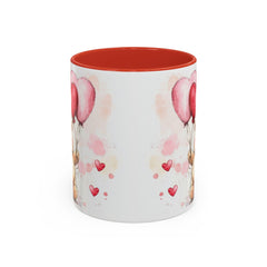 Teddy Bear with Heart Balloons Mug , Valentine Coffee Mug,Valentine Mug, Love Pattern Coffee Cup, Cute Gift for Her - image 13