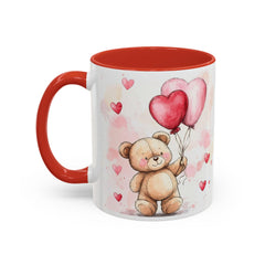 Teddy Bear with Heart Balloons Mug , Valentine Coffee Mug,Valentine Mug, Love Pattern Coffee Cup, Cute Gift for Her - image 16