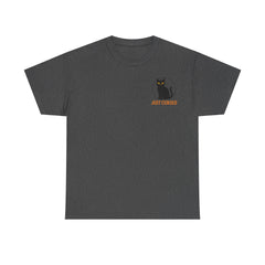 Halloween Cat Tee: Not Lucky, Just Cursed - Spooky T-Shirt